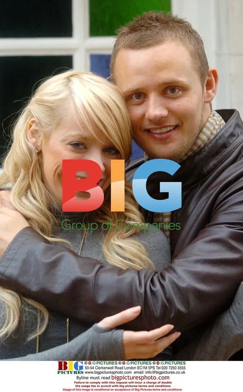 Liz McLarnon poses with boyfriend Lee Trundle