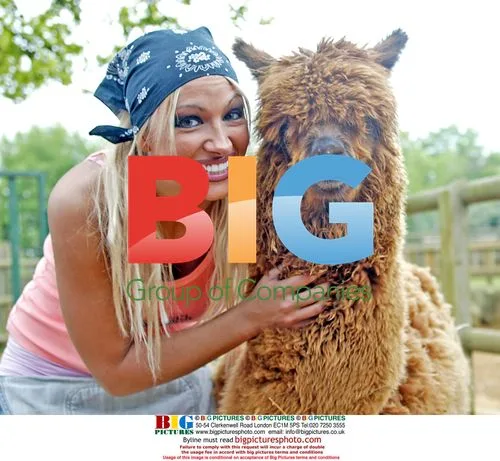 Jodie Marsh and Kensie at Paradise Park