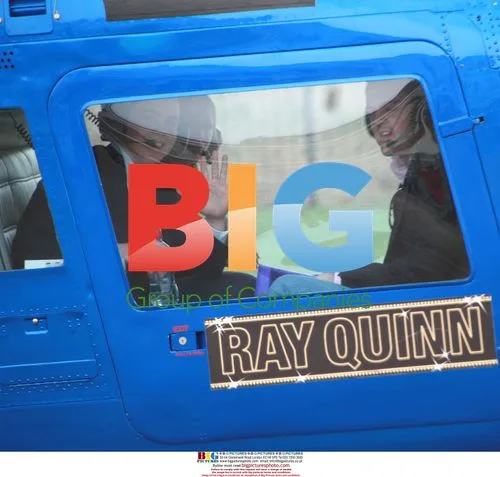 Ray Quinn Arrives by Helicopter for Album Launch