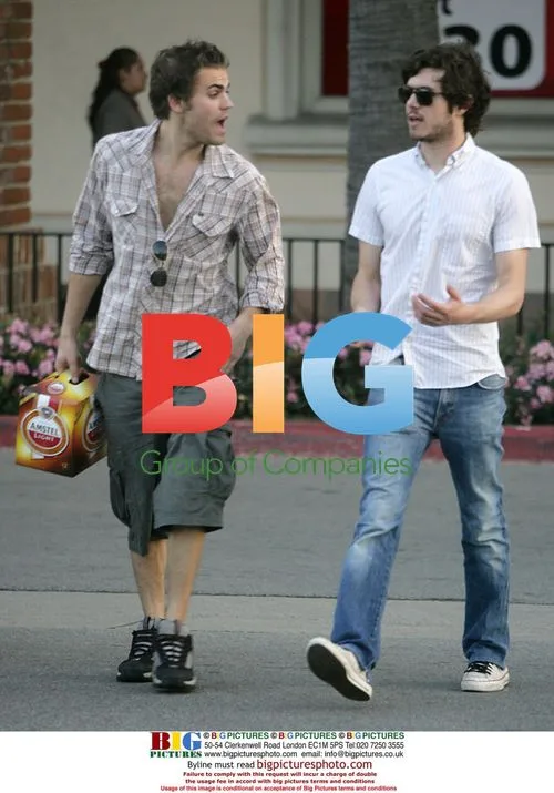 Adam Brody and Benjamin Mackenzie Beach in Malibu