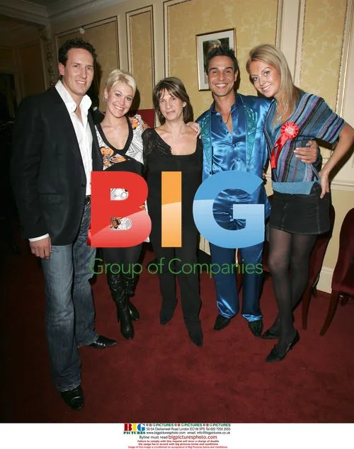Singer Chico, Jo O'Meara and Brendan Cole at VIP gala