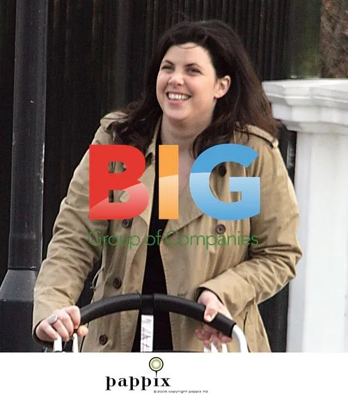 Kirstie Allsopp seen with newborn son