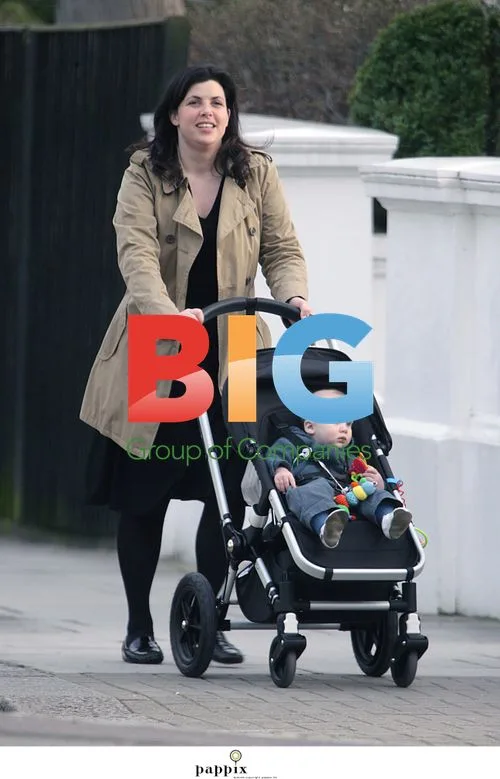 Kirstie Allsopp with new son in London