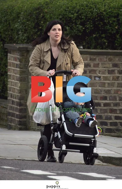 Kirstie Allsopp out with newborn son