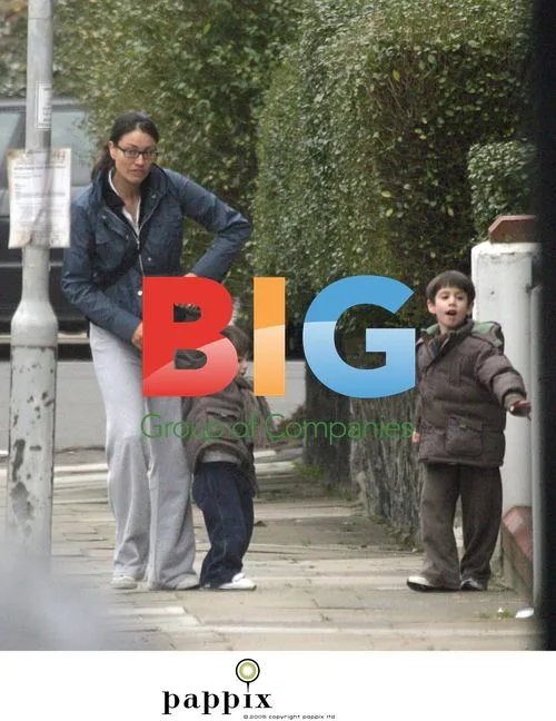 Melanie Sykes Spotted with Sons in North London
