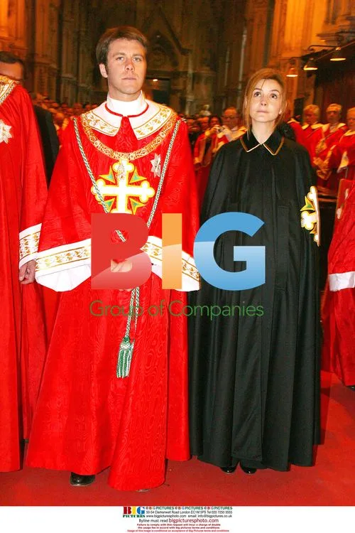 Prince Emmanuel and Princess Clotilde at Abbaye De Hautecombe
