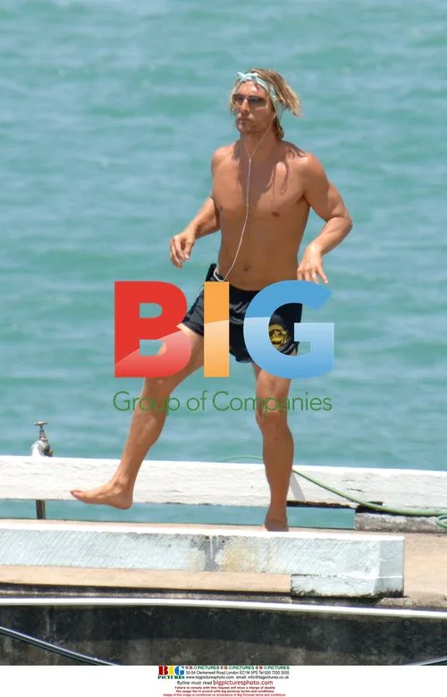 Matthew McConaughey's Beachside Workout