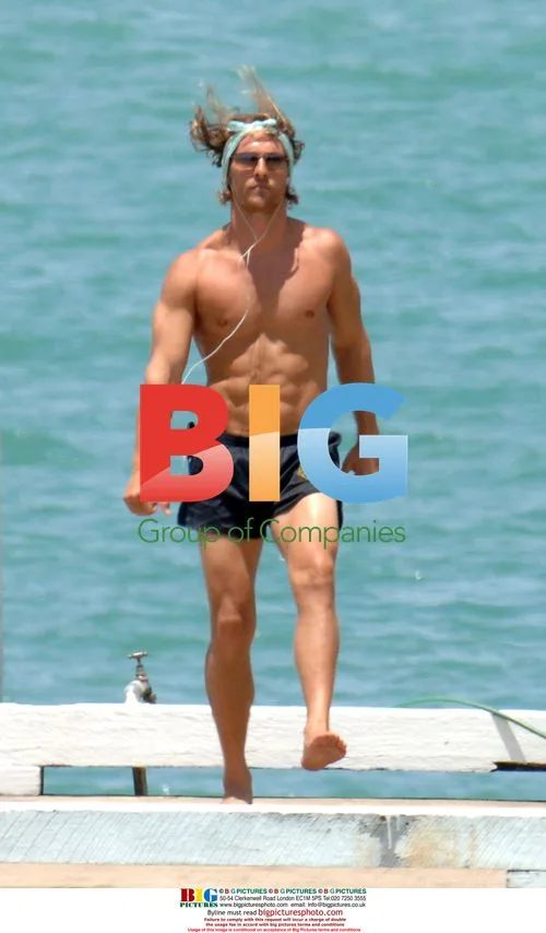 Matthew McConaughey's Shirtless Workout in Airlie Beach
