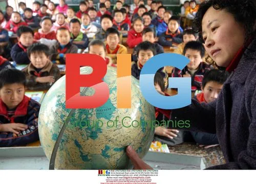 Teacher explaining water conservation in China