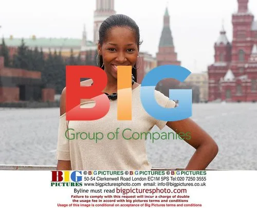 Jamelia in Red Square, Moscow