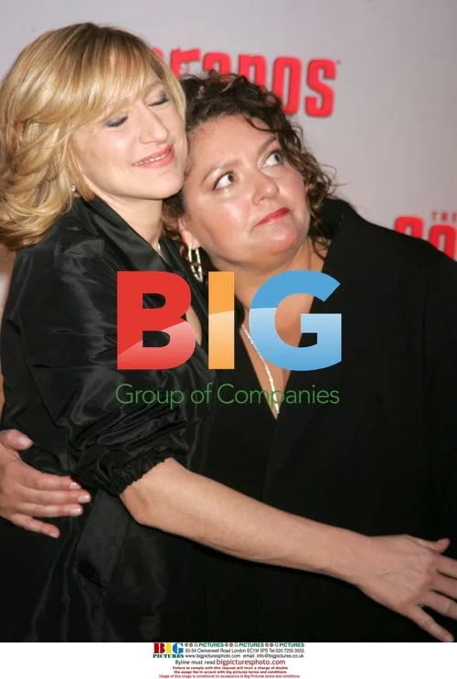 Edie Falco and Aida Turturro at Sopranos Finale Premiere