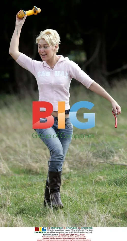 Jo O'Meara Enjoys Time with Her Dog