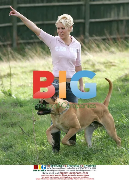 Jo O'Meara Plays Fetch with Her Dog