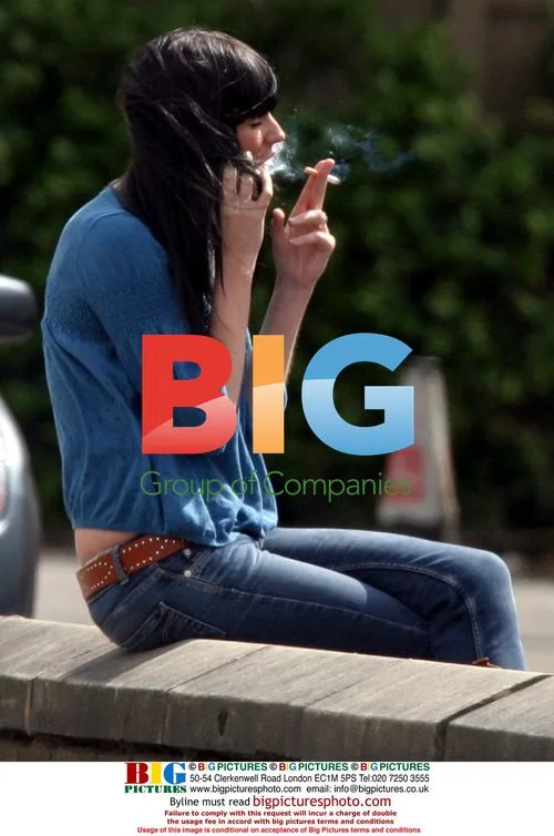 Lucy Parteger Takes Smoking Break at Emmerdale Studios