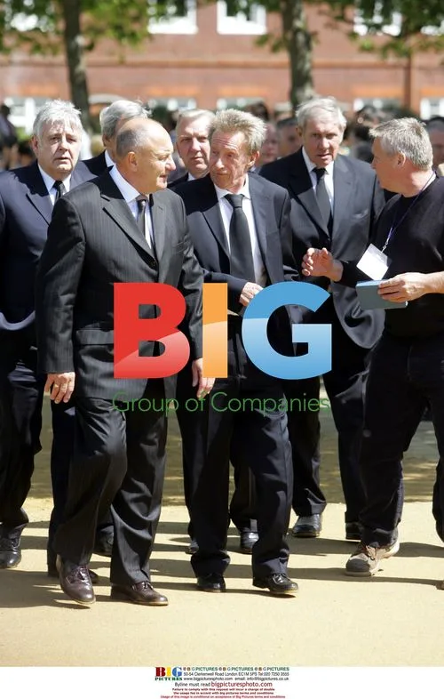Dennis Law at Alan Ball's funeral