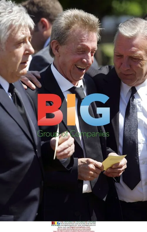 Dennis Law at Alan Ball's funeral