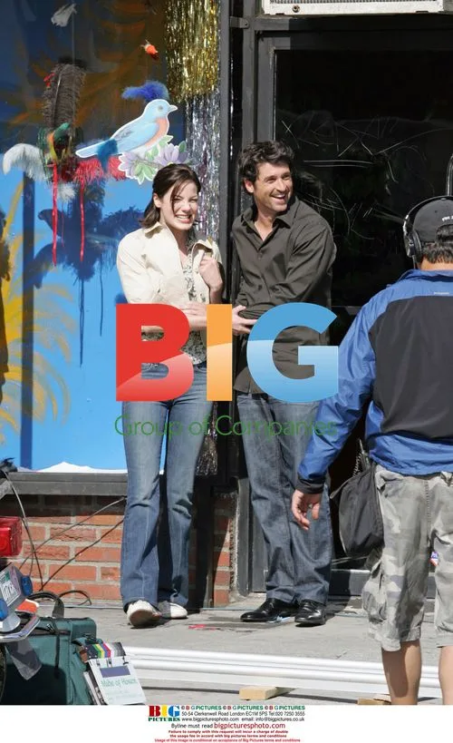 Patrick Dempsey on "Made of Honor" set