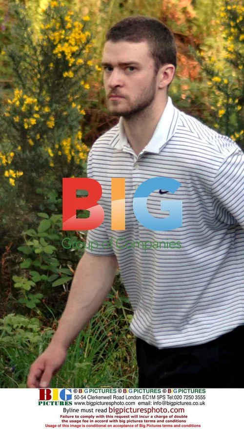 Justin Timberlake Plays Golf in Scotland