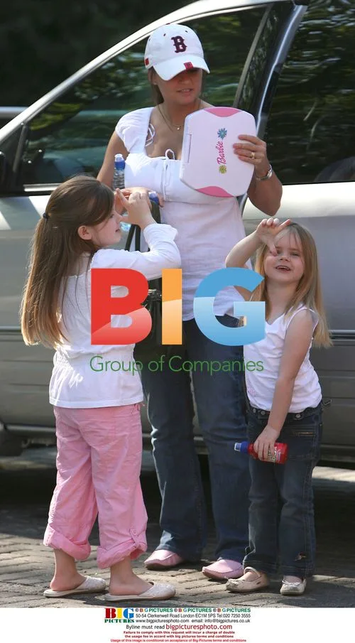 Kerry Katona and Family Arrive for Photoshoot