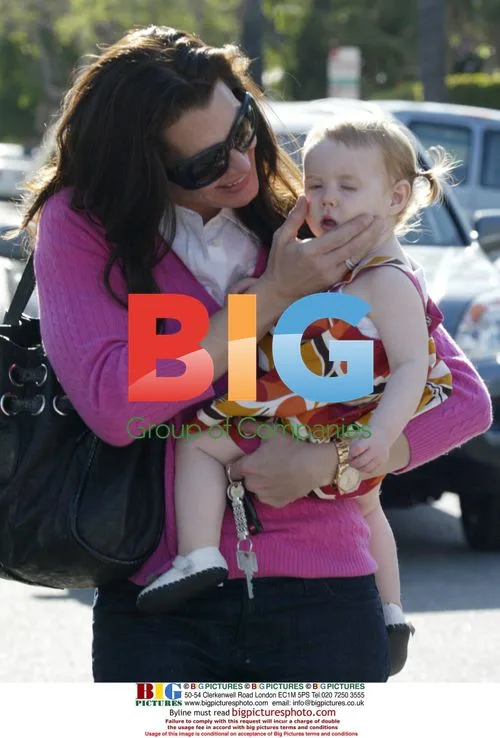 Brooke Shields with daughters at tea room