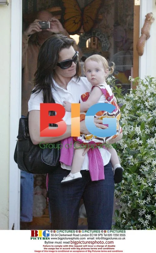 Brooke Shields with daughters at tea room