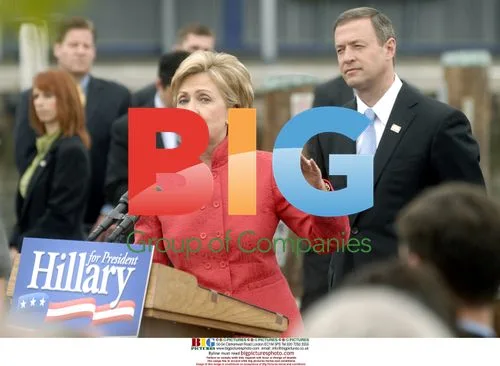 Hillary Clinton and Martin O'Malley in Annapolis