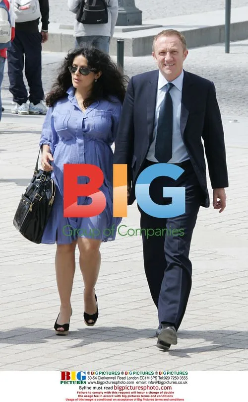 Salma Hayek and Francois Henri Pinault Lunch in Paris