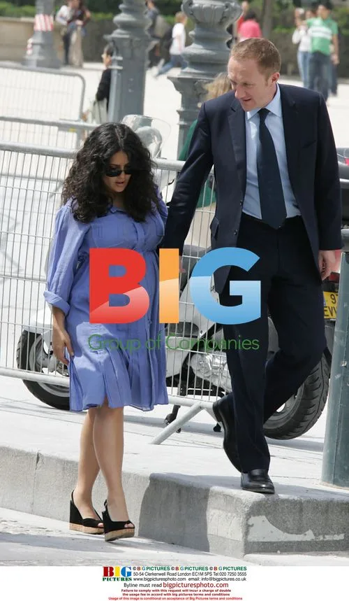 Salma Hayek and Francois Henri Pinault have lunch in Paris