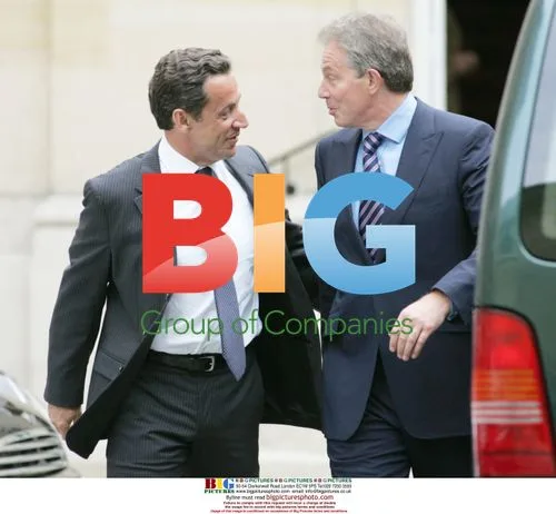 UK PM Blair Visits Sarkozy in Paris