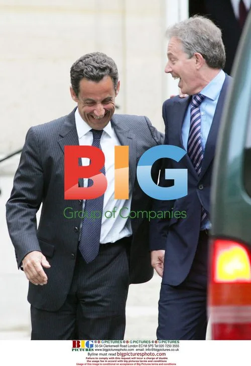 Tony Blair Visits Sarkozy in Paris