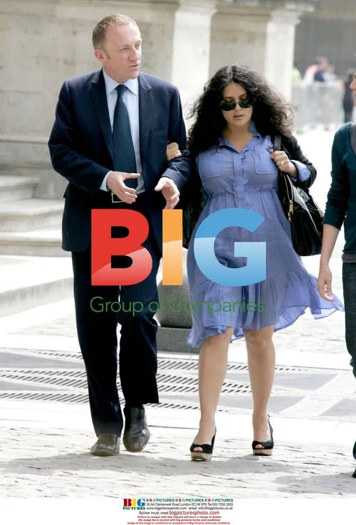 Salma Hayek and Francois Pinault Lunch in Paris
