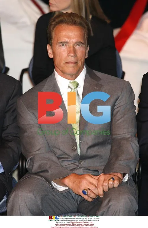 Prince Edward Presents Award with Schwarzenegger