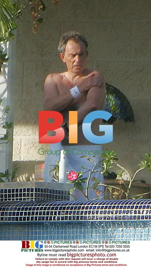 Tony Blair on Caribbean Holiday