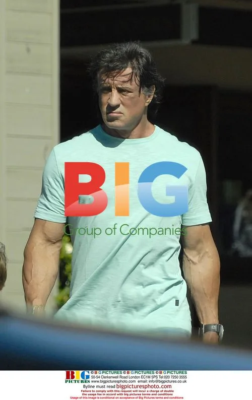 Sly Stallone with Family in Bel Air