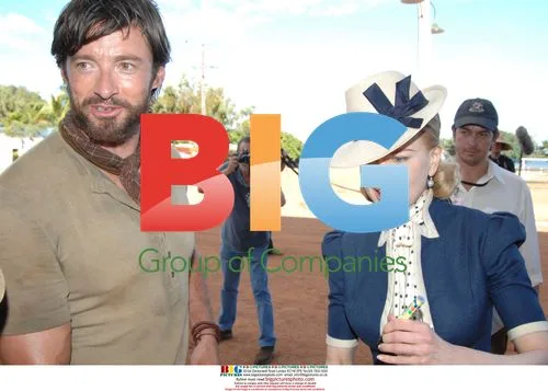 Nicole Kidman & Hugh Jackman on Australia set