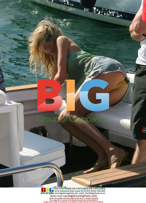 Kid Rock and May Anderson with James Blunt on boat