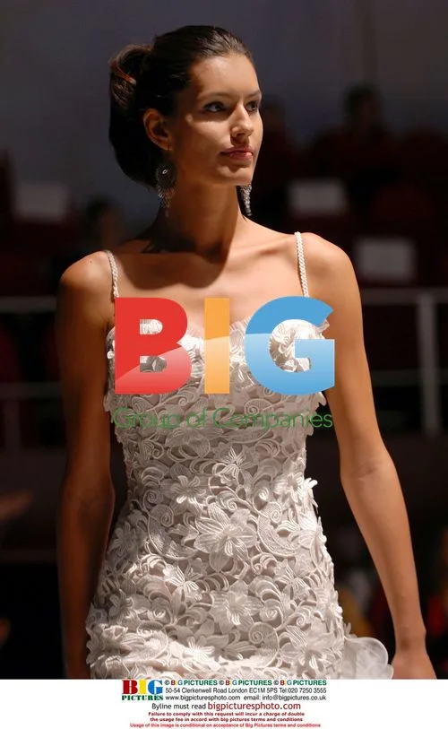 Brenda Costa, Brazilian Model, Wearing Bride Dresses in Madrid
