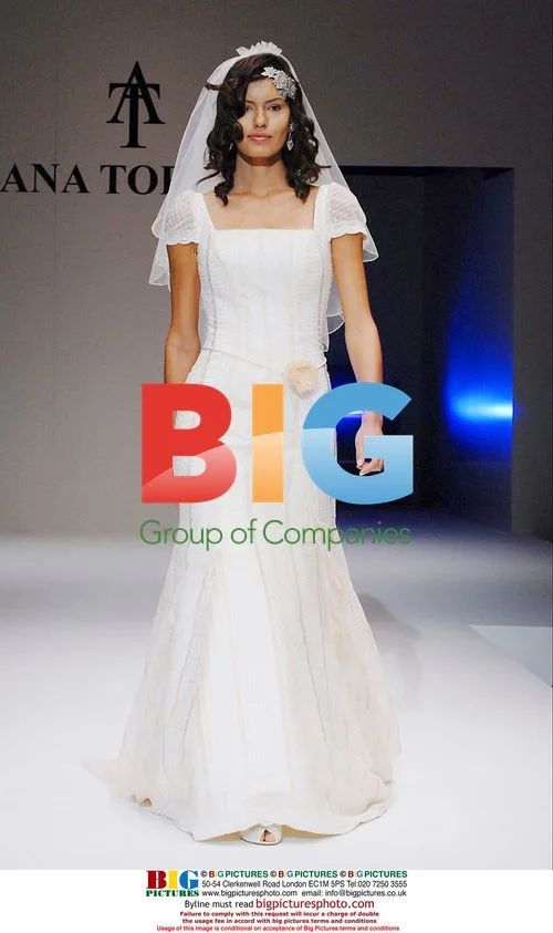 Brenda Costa Wearing Bride Dresses on Madrid Runway
