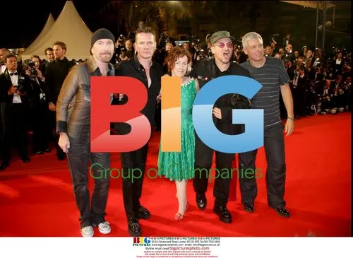 U2 Band Members at Cannes Film Festival