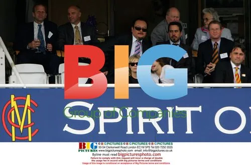 Johnny Borrell and Kirsten Dunst at Lord's Cricket Ground