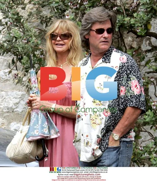 Kurt Russel and Goldie Hawn in St Paul de Vence