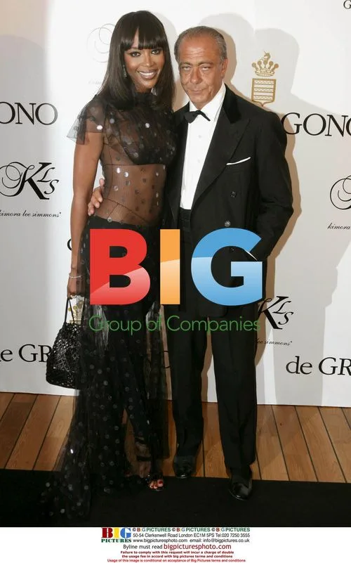 Naomi Campbell and Fawaz Gruosi at de Grisogono Party