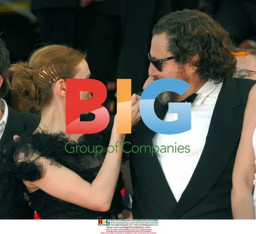 Marie-Josee Croze and Julian Schnabel at Cannes