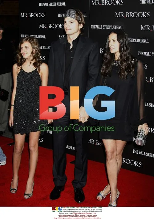 Tallulah, Ashton, and Demi at 'Mr. Brooks' Premiere
