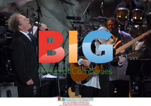 Paul Simon and Art Garfunkel Perform