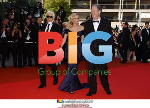 Diane Kruger, Karl Lagerfeld and Denys Arcand at Cannes Film Festival