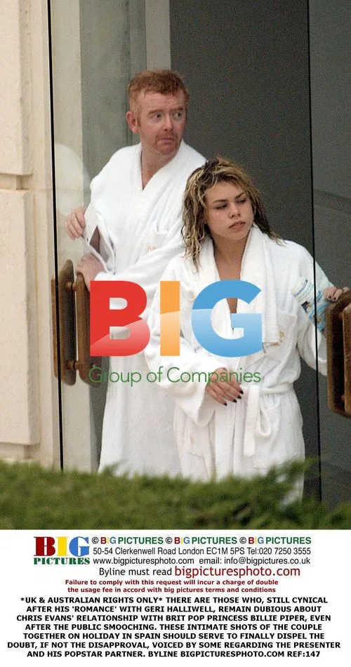 Billie Piper and Chris Evans on Holiday