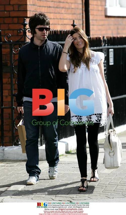 Noel Gallagher and Sara McDonald Shopping