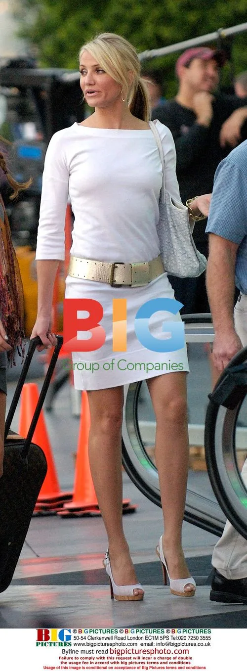 Cameron Diaz filming 'What Happens in Vegas'