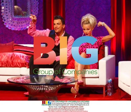 Katie Price and Peter Andre Recording TV Show